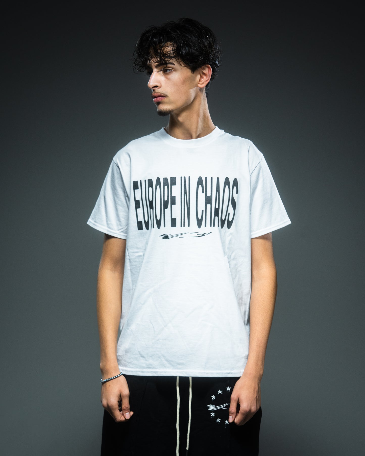EUROPE IN CHAOS WHITE VIP STAFF T-SHIRT
